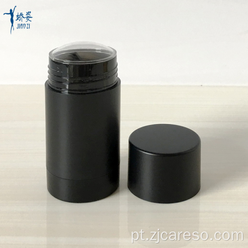 Recipiente de desodorante vazio de 75 ml preto fosco